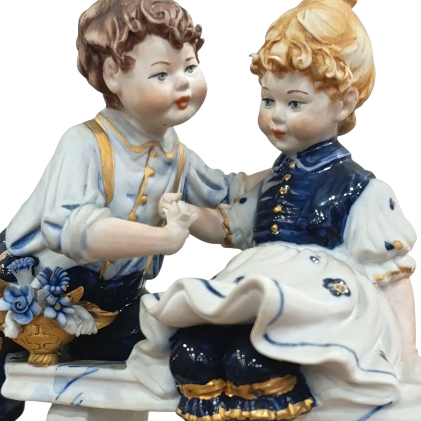 Statuina Capodimonte Edoardo Tasca Bimbi