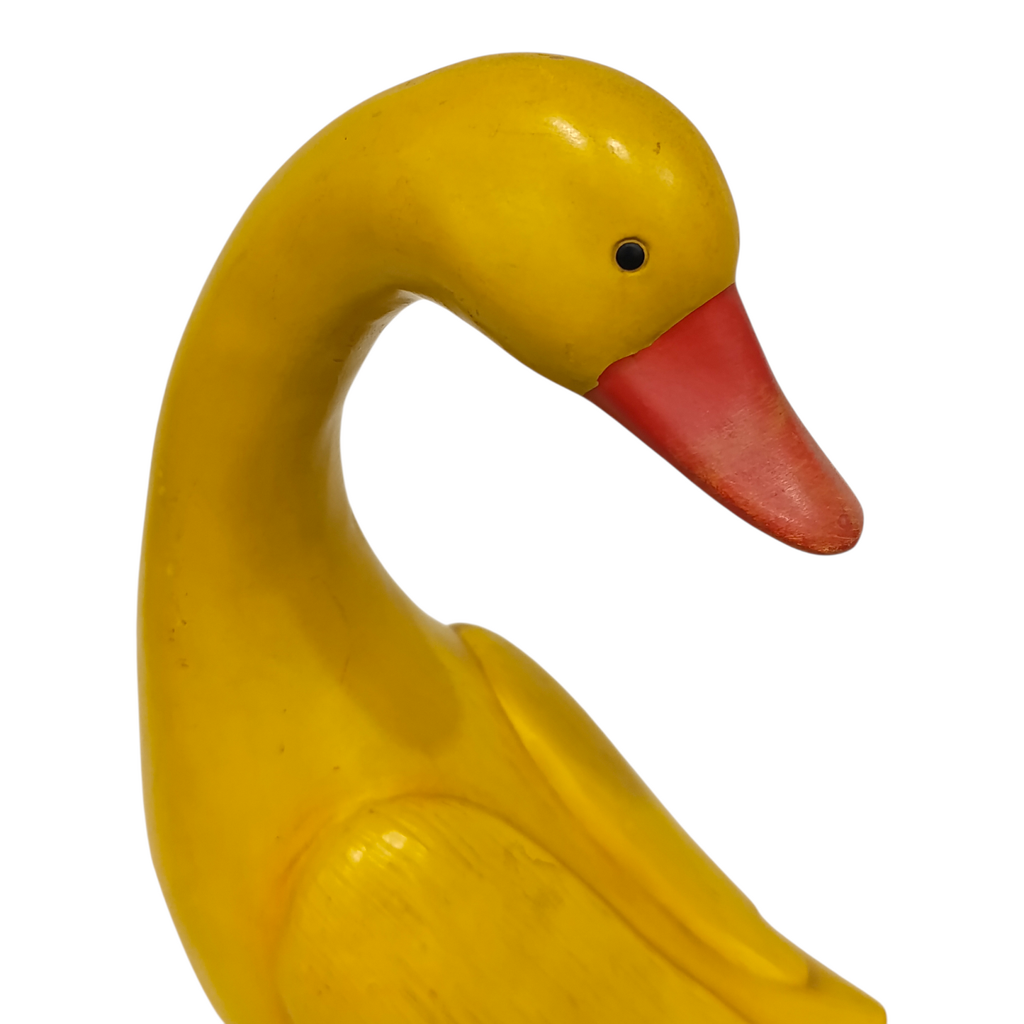 Scultura Papera Resina Gialla