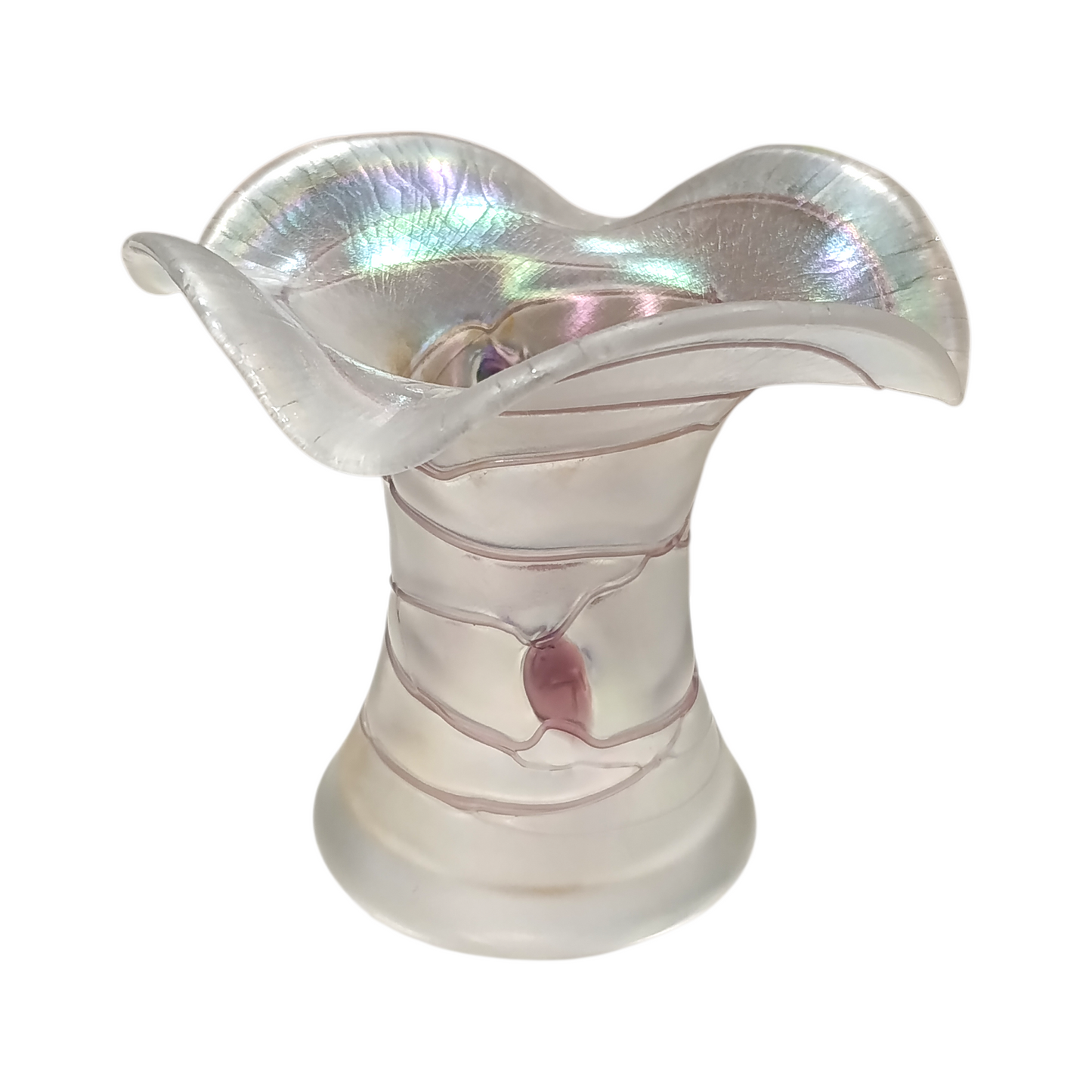 Vaso Poschinger Vetro Iridescente