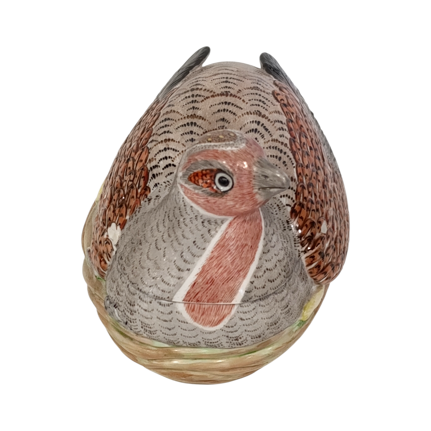 Zuppiera Porcellana Pernice Nel Nido