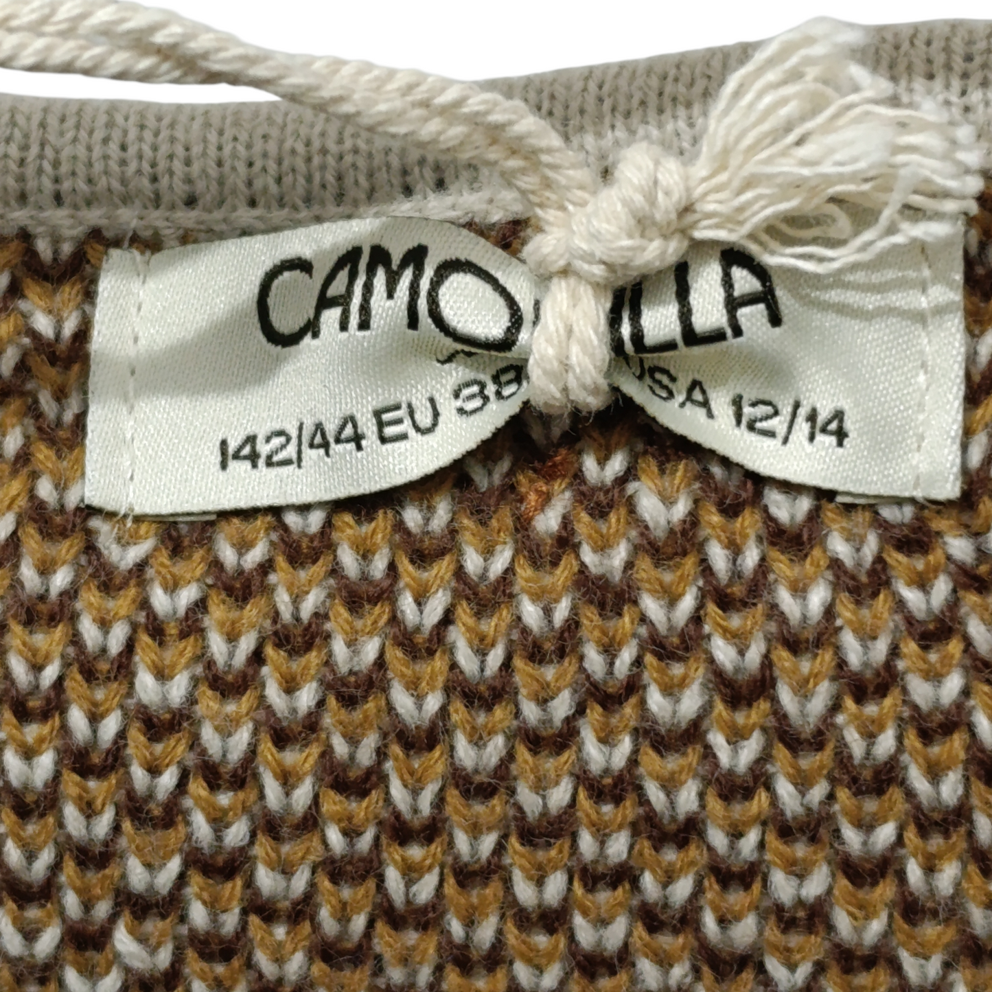 Cardigan Lungo Pocho Camomilla Fantasia Geometrica