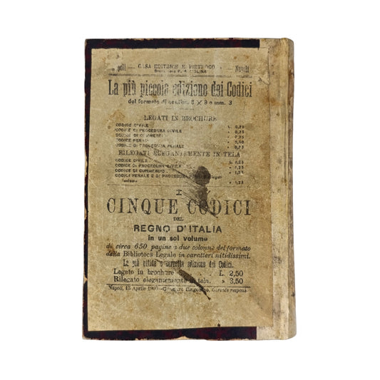 Codice Civile Annotato Pietrocola 1900