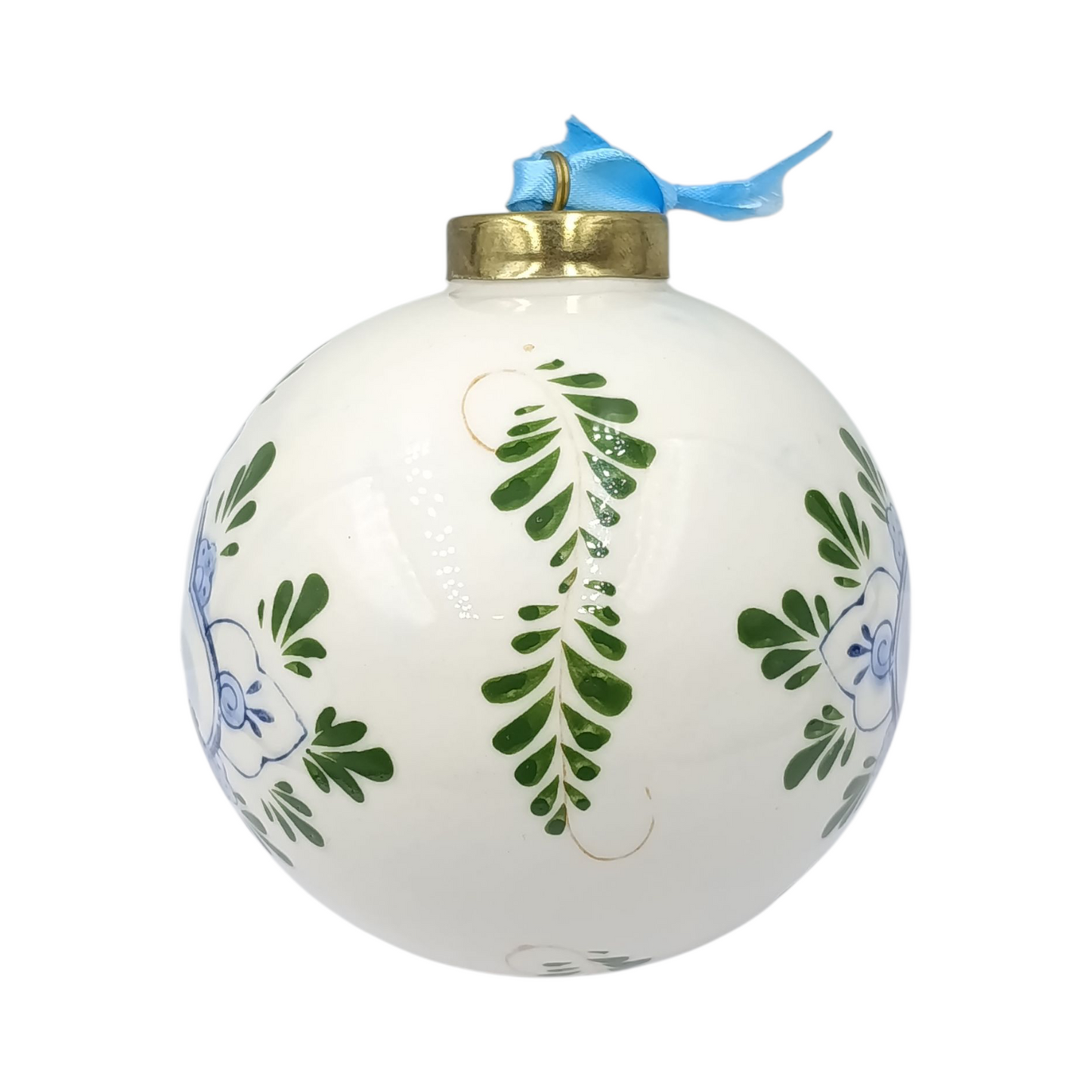Decorazione Palla Di Natale Grande Ceramica Delft Mulini