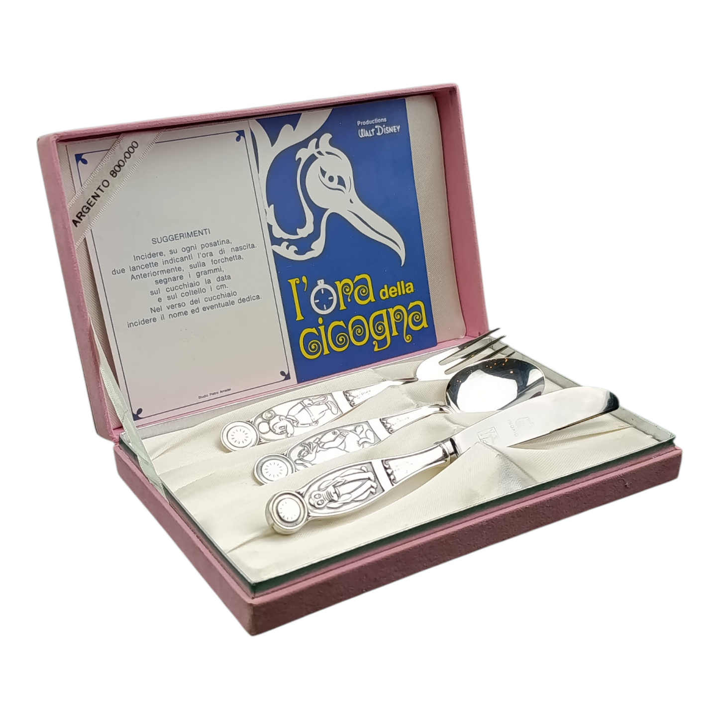 Set Posate Disney Bimbo Argento