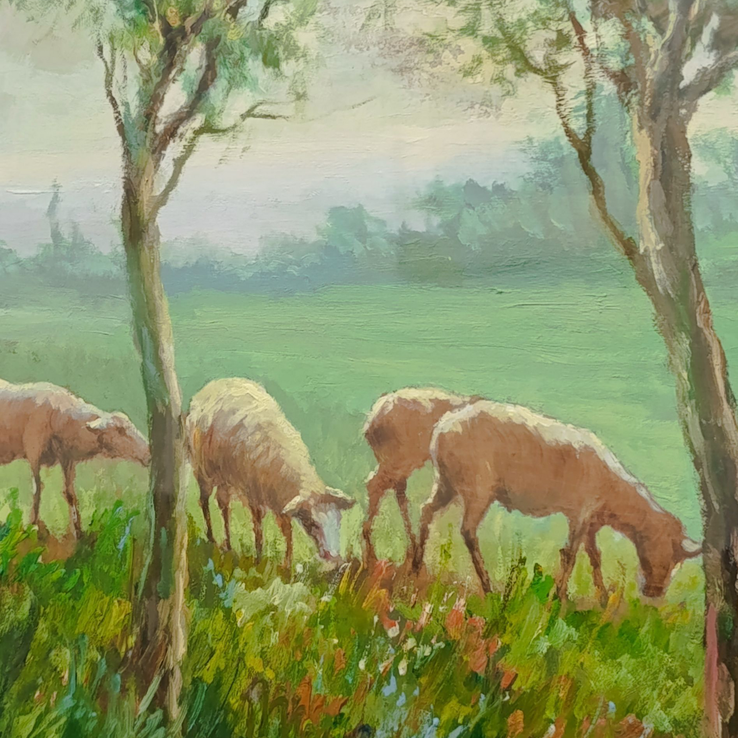 Dipinto Olio Su Tela Di Walter Musso