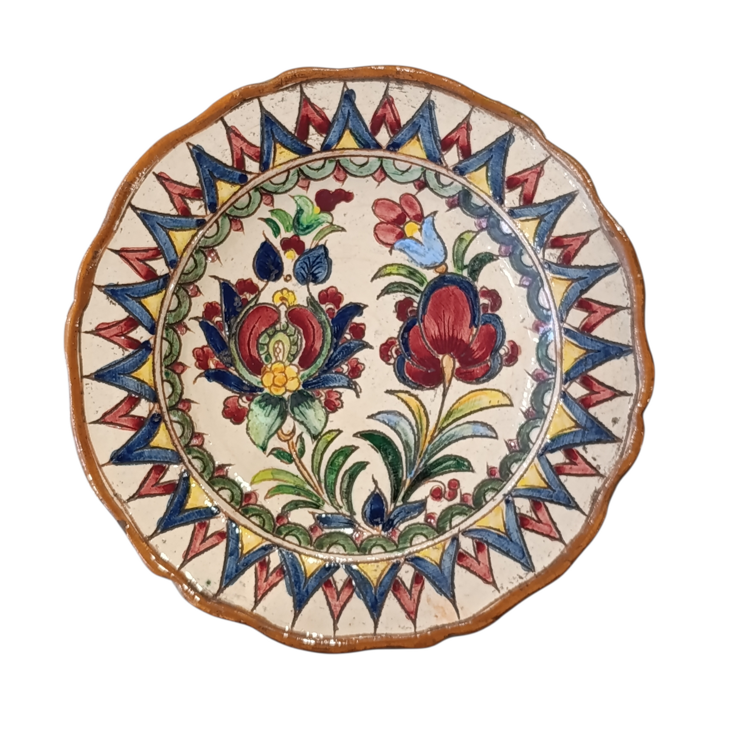 Coppia Piatti Ceramica Graffita Lapucci M.S.S.