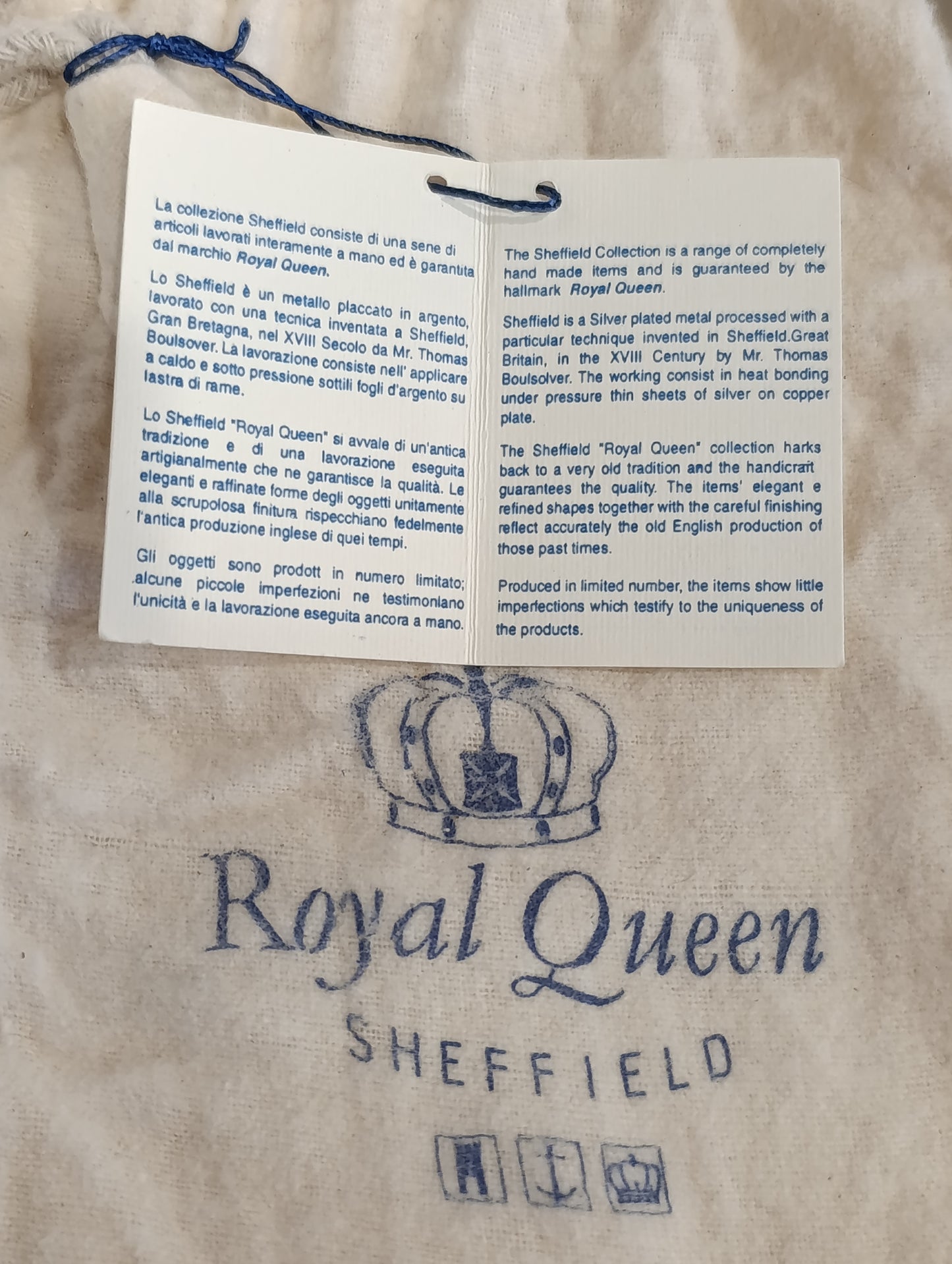 Set Scrivania Royal Queen Sheffield Silver Plate