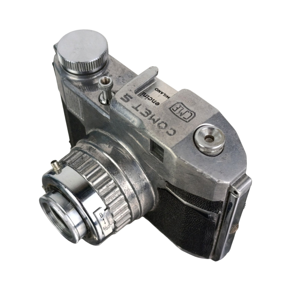 Fotocamera Bencini Comet S Con Supporto Flash E Ricambi Flashcube