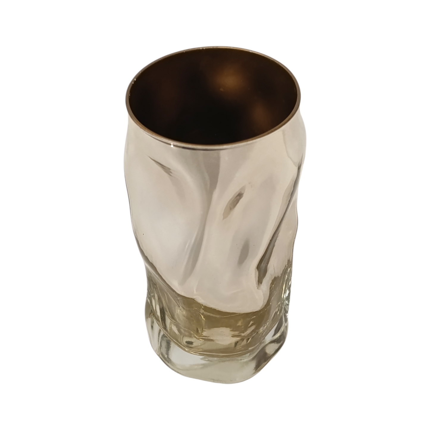 Vaso Vetro Borosilicato Argento Riflettente