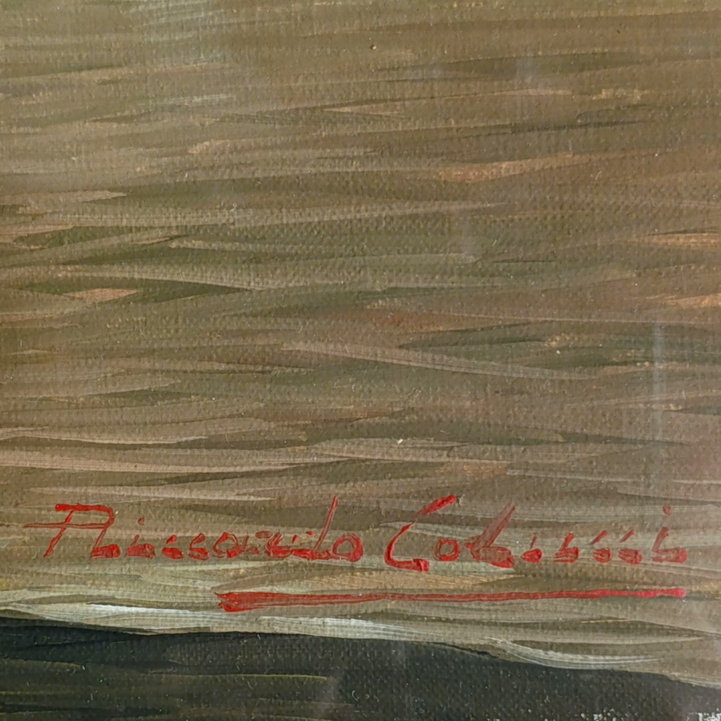 Dipinto Olio Su Tela Di Riccardo Colucci