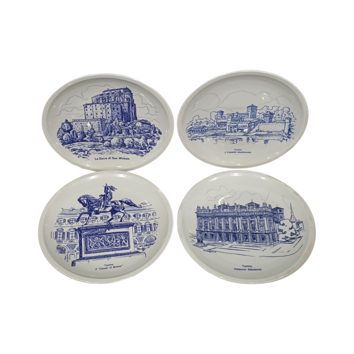 Set 4 Piatti Da Collezione Torino RCM