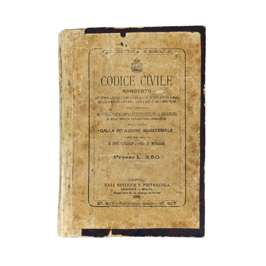 Codice Civile Annotato Pietrocola 1900