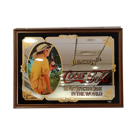 Specchio Pubblicitario Vintage Coca Cola