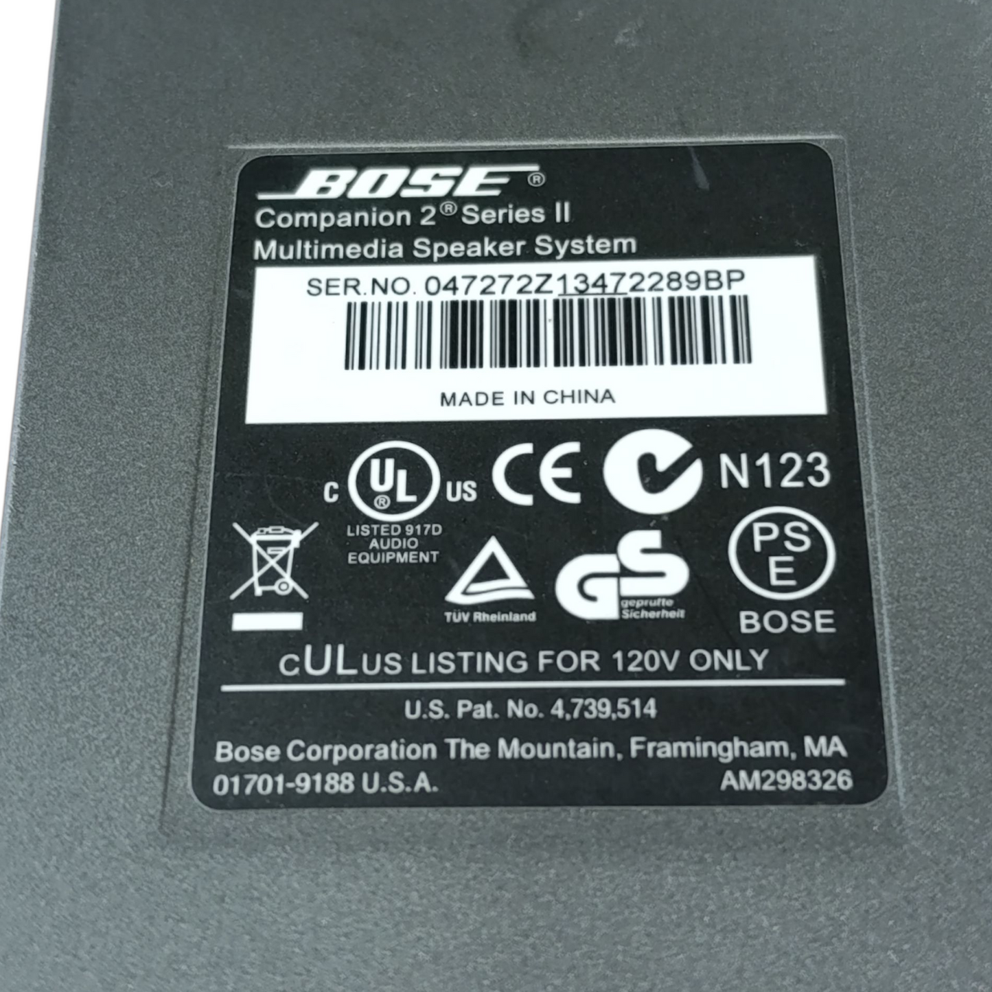 Coppia Altoparlanti Sistema Multimediale BOSE Companion 2