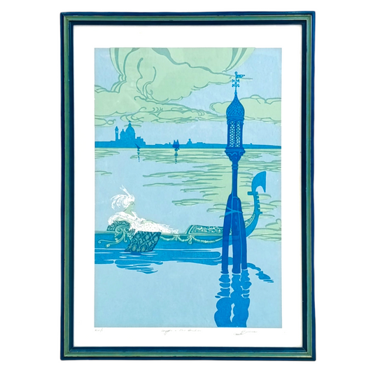 Quadro Serigrafia Laguna Venezia Di Carlo Bivoni
