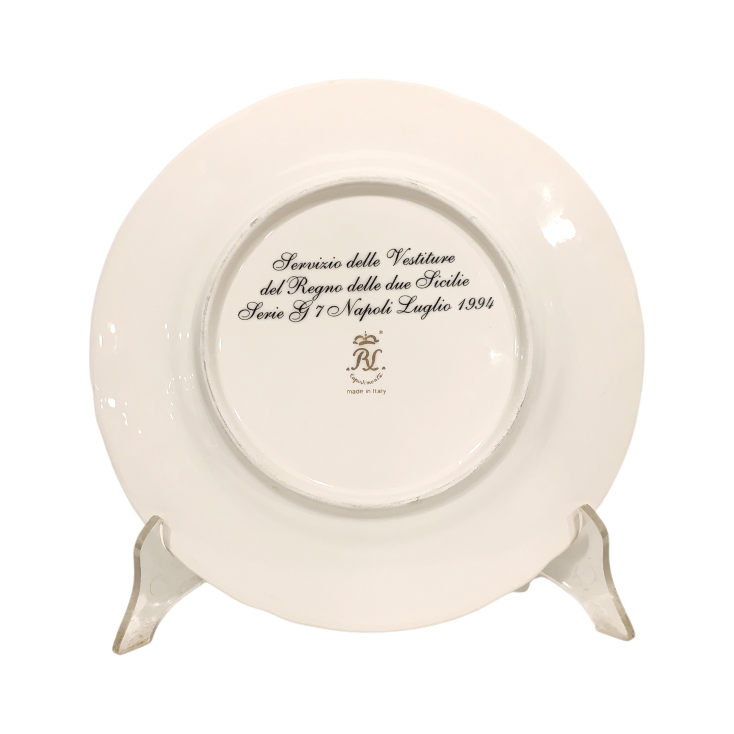 Piatto Decorativo Capodimonte Costumi