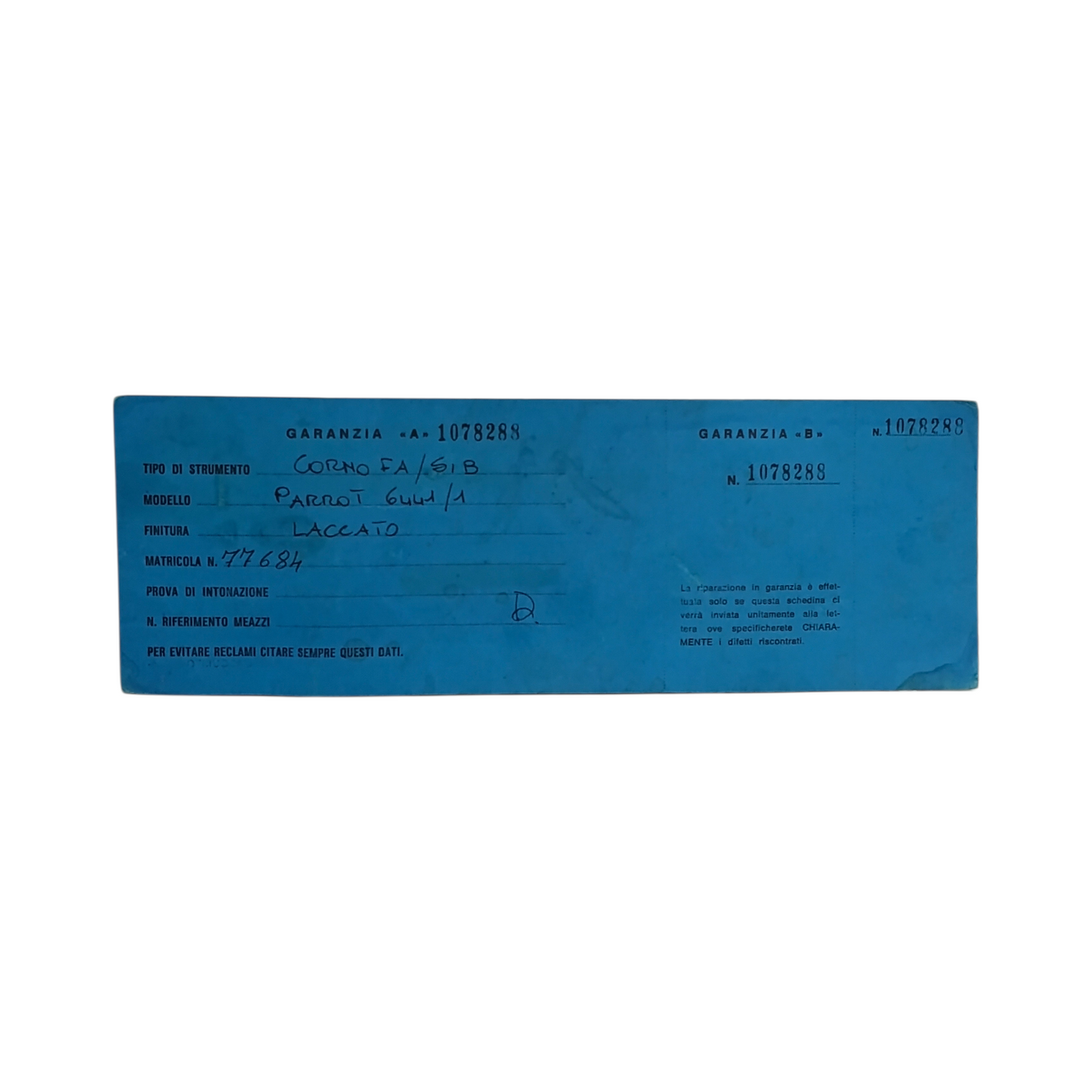 Corno Fa Sib Parrot 6441/1
