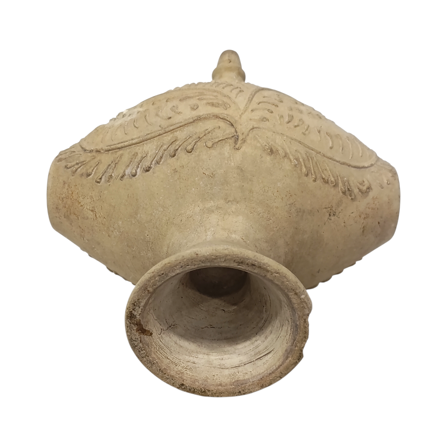 Anfora Versatoio Terracotta Decoro A Rilievo