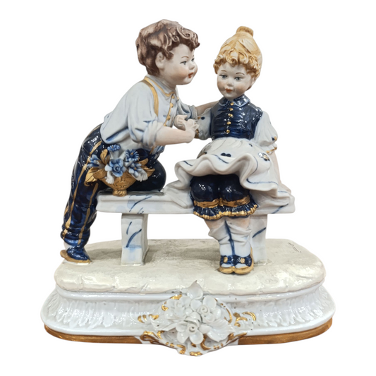 Statuina Capodimonte Edoardo Tasca Bimbi