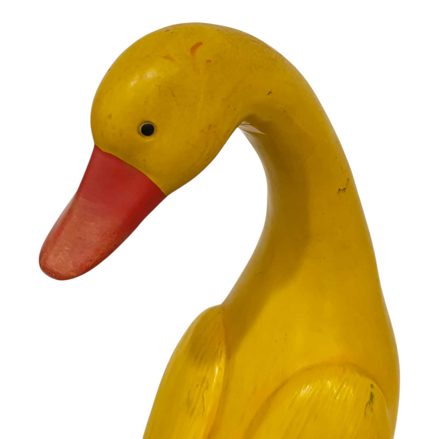 Scultura Papera Resina Gialla