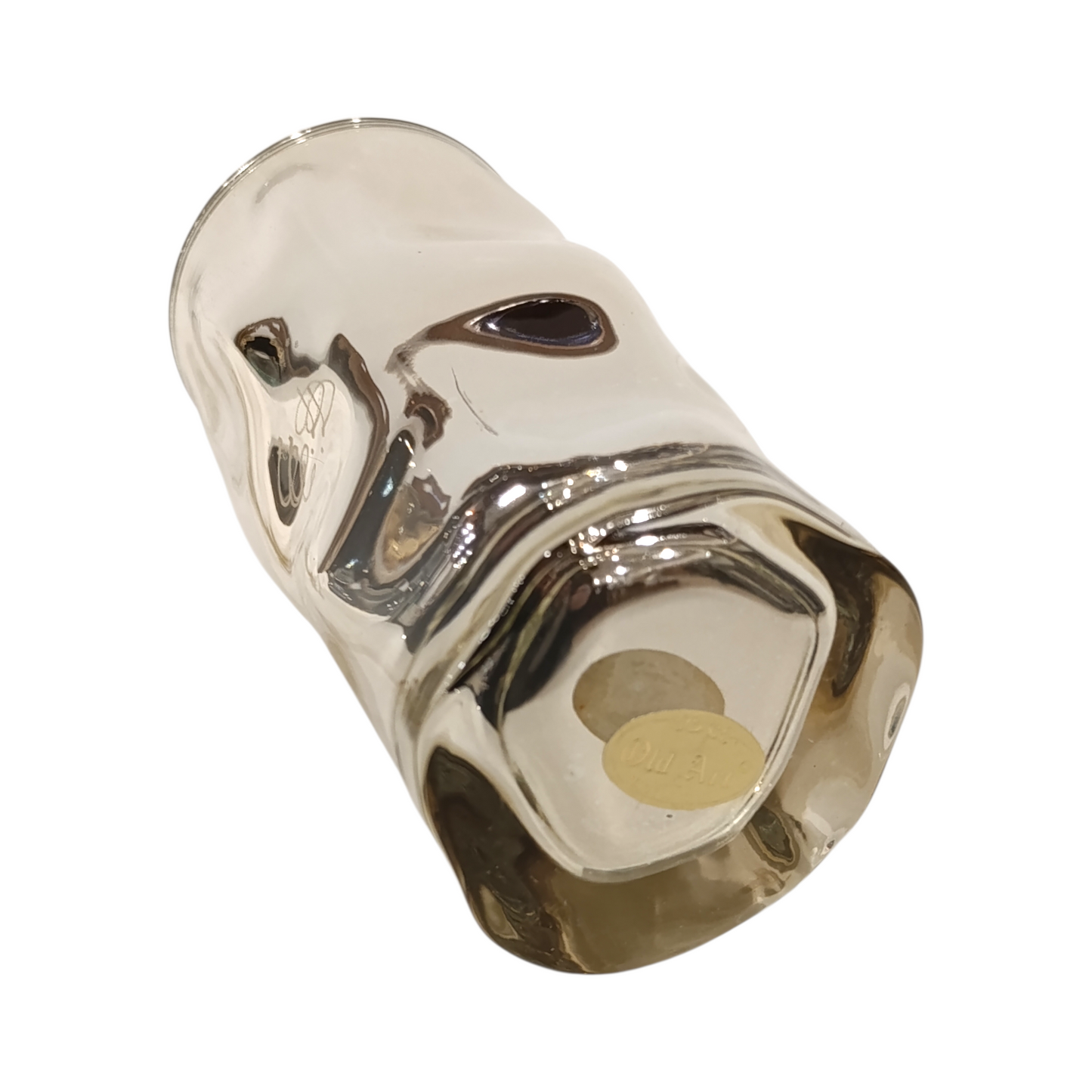 Vaso Vetro Borosilicato Argento Riflettente