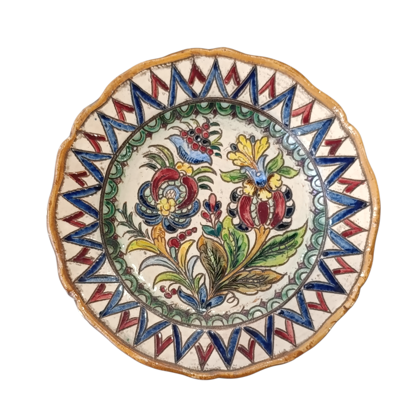 Coppia Piatti Ceramica Graffita Lapucci M.S.S.