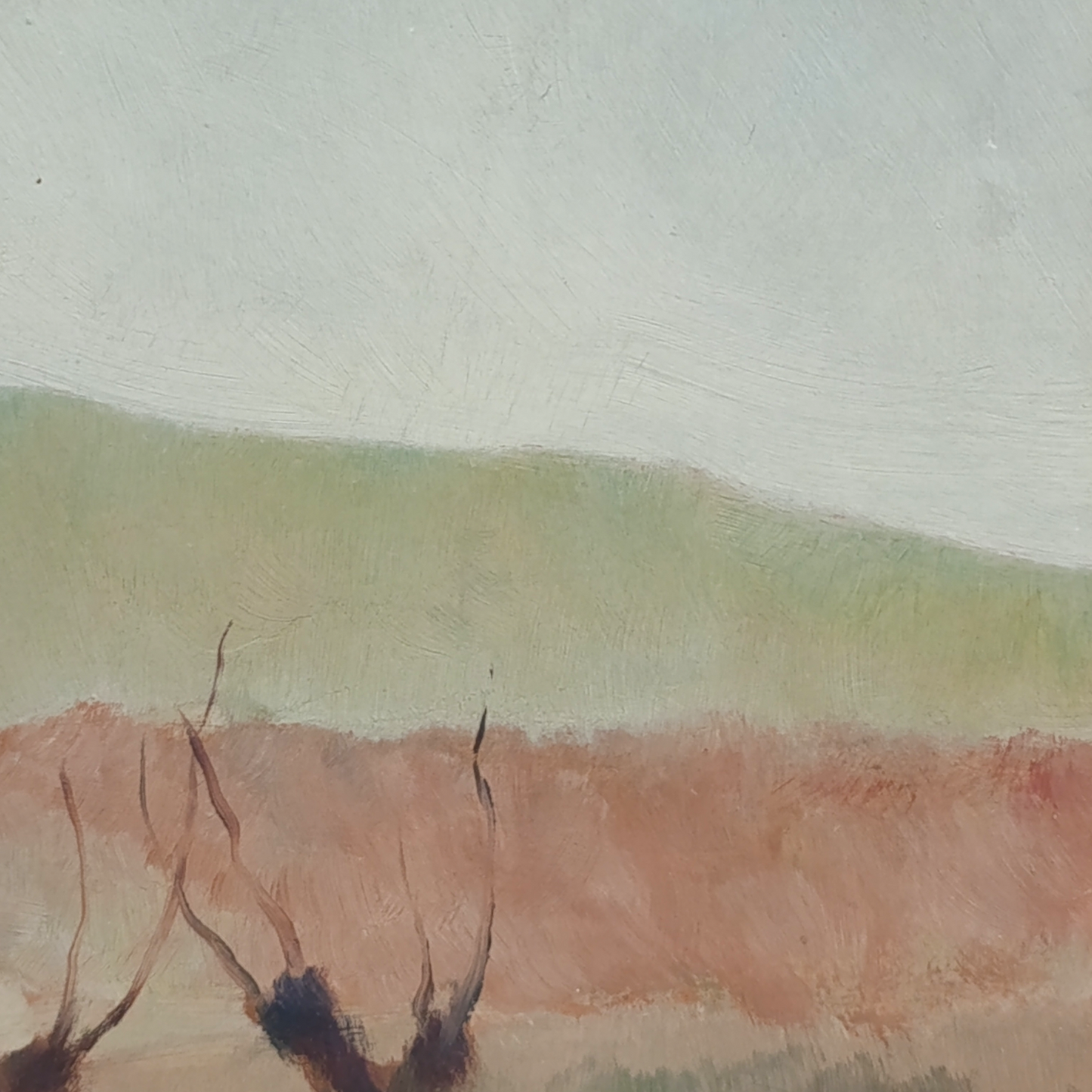 Quadro Dipinto Olio Su Legno Paesaggio Autunnale Di Stefano Robino