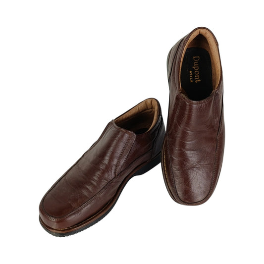 Scarpe Mocassini Slip-On Pelle Marrone