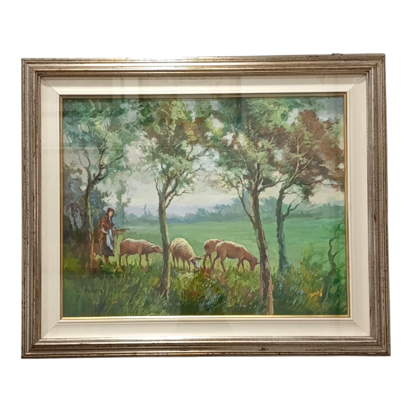 Dipinto Olio Su Tela Di Walter Musso