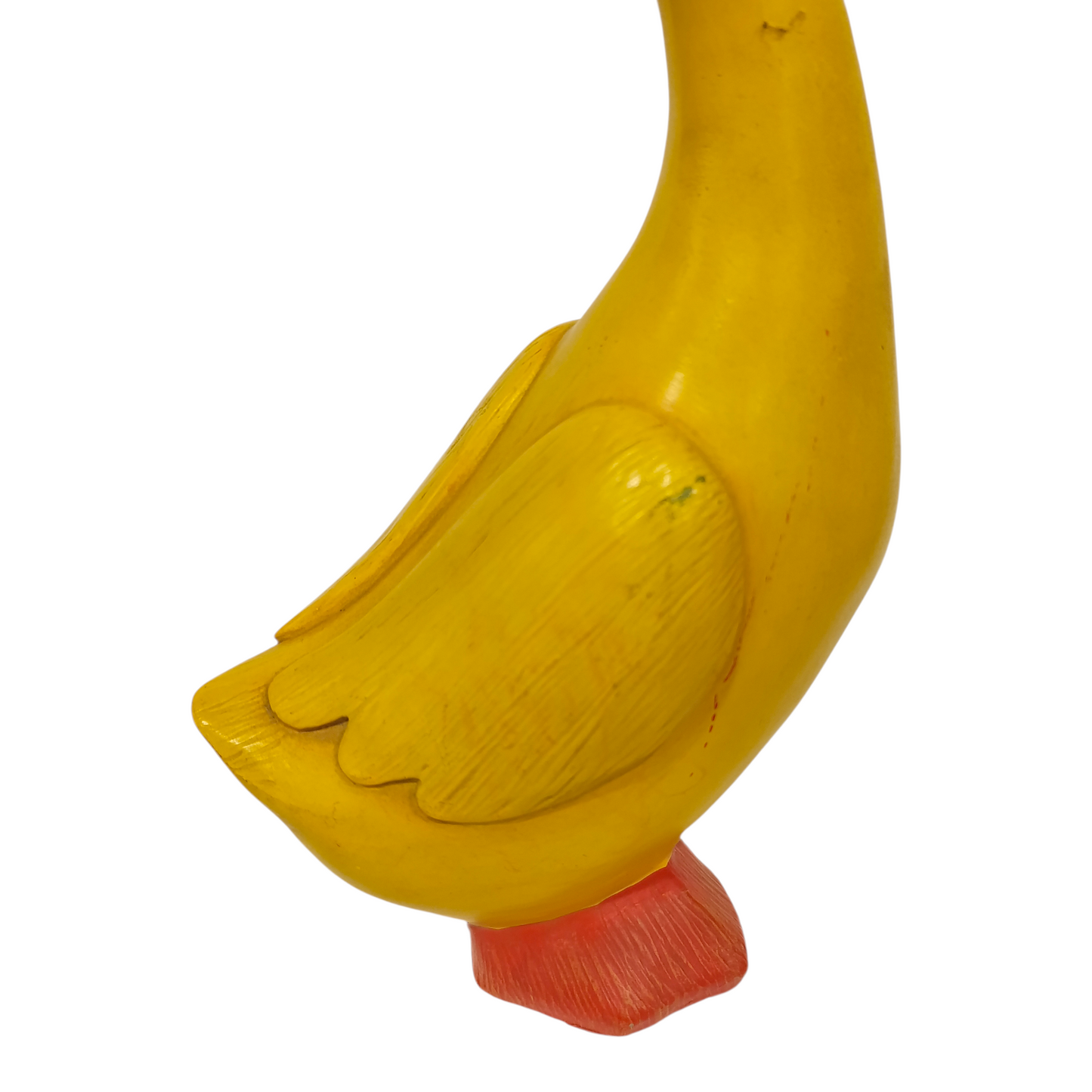 Scultura Papera Resina Gialla