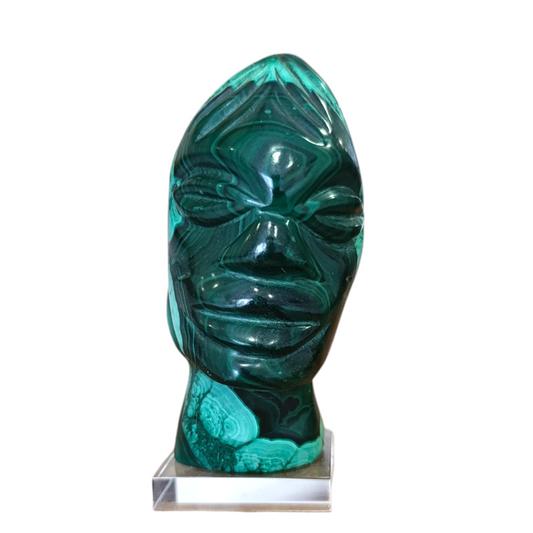 Statuina Volto Malachite