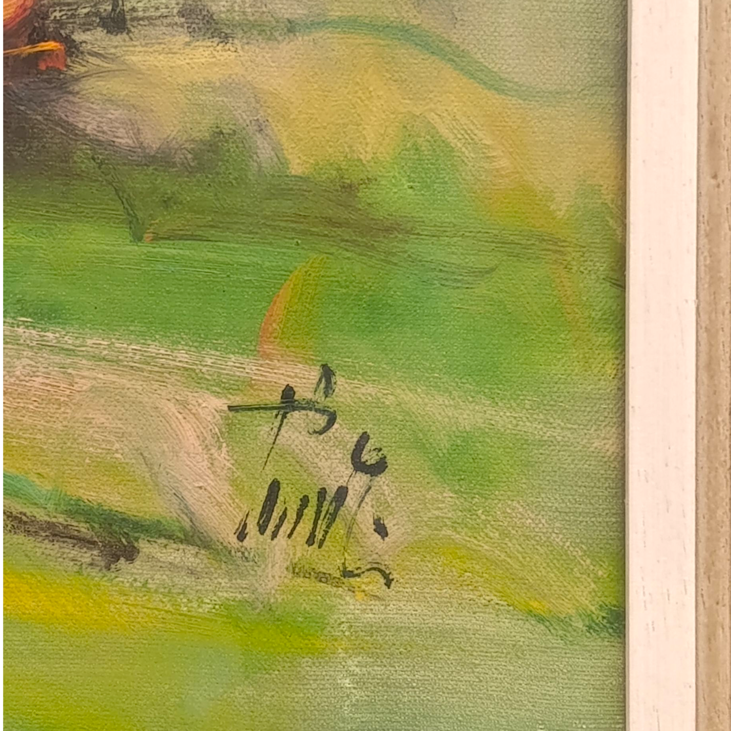 Quadro Olio Su Tela Paesaggio Barche