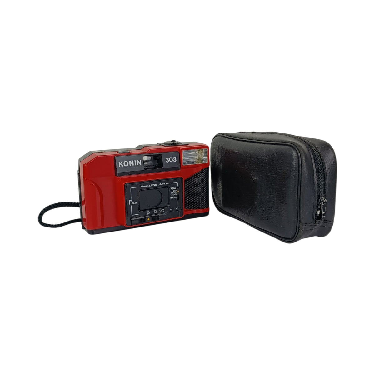 Fotocamera Konin 303 Rossa Con Custodia