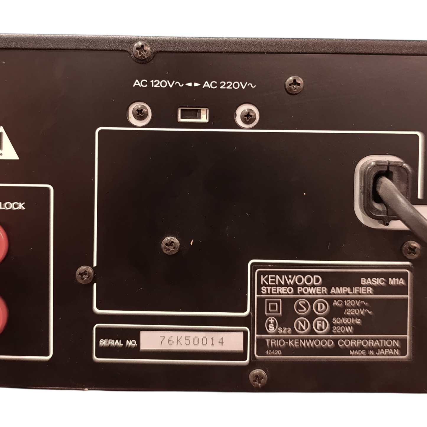 Kenwood Stereo Power Amplifier Basic M1A