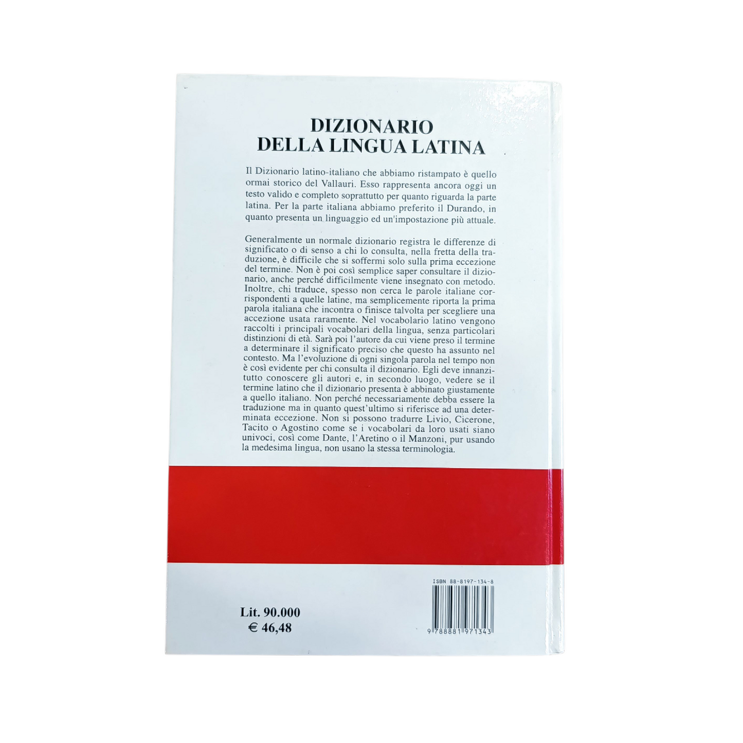 Dizionario Italiano-Latino-Italiano Vallauri-Durando