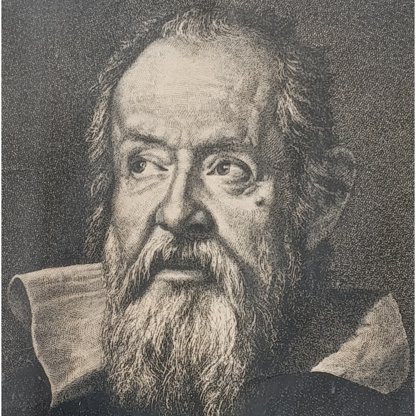 Stampa Galileo Galilei Fine XIX Secolo