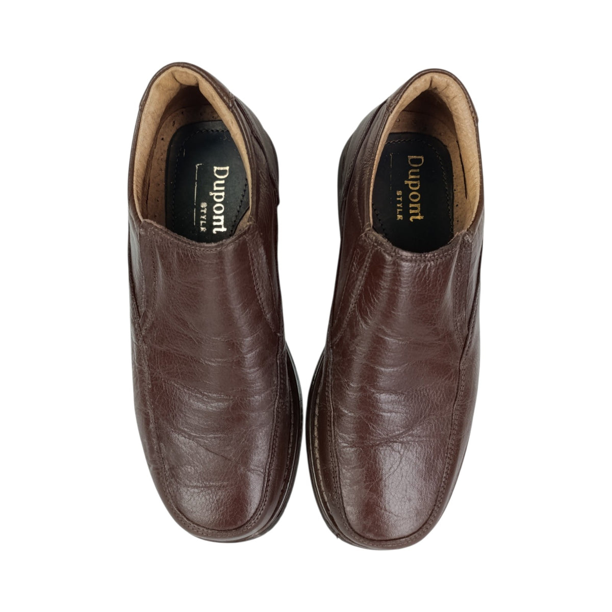 Scarpe Mocassini Slip-On Pelle Marrone