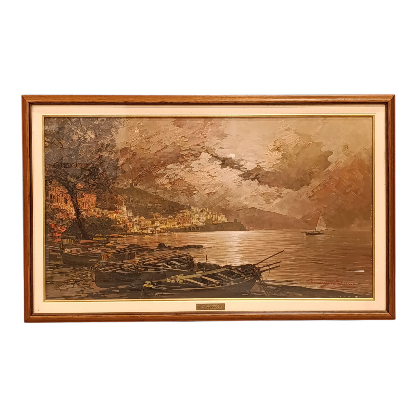 Dipinto Olio Su Tela Di Riccardo Colucci