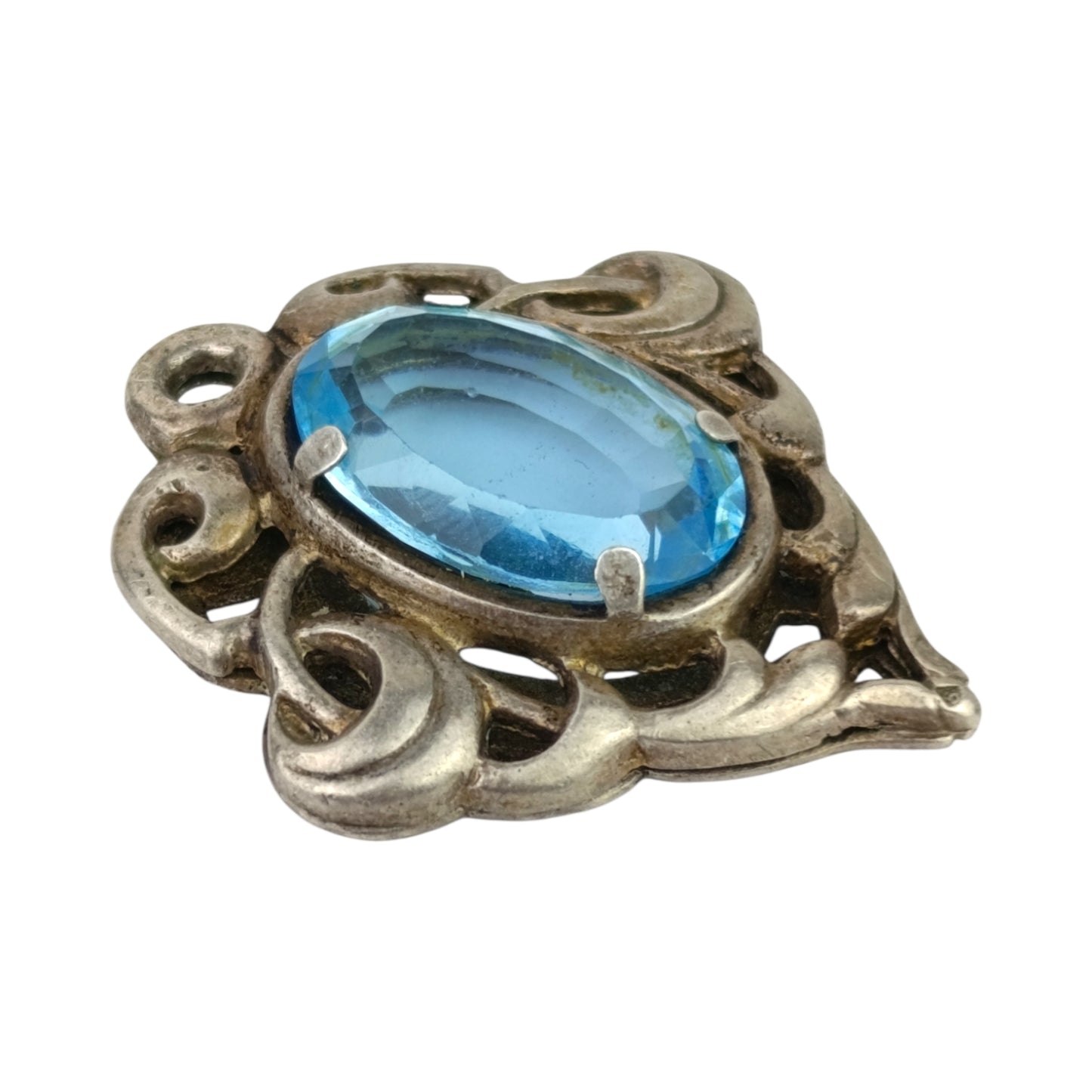 Ciondolo Vintage Liberty Cristallo Azzurro
