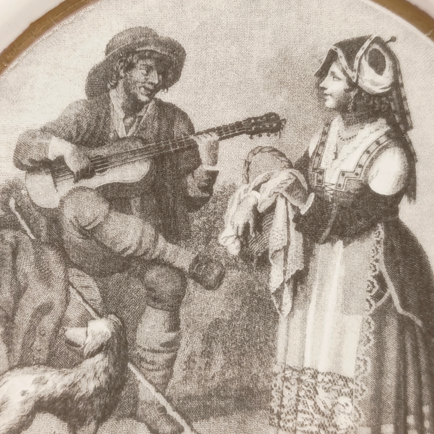 Piatto Decorativo Capodimonte Costumi