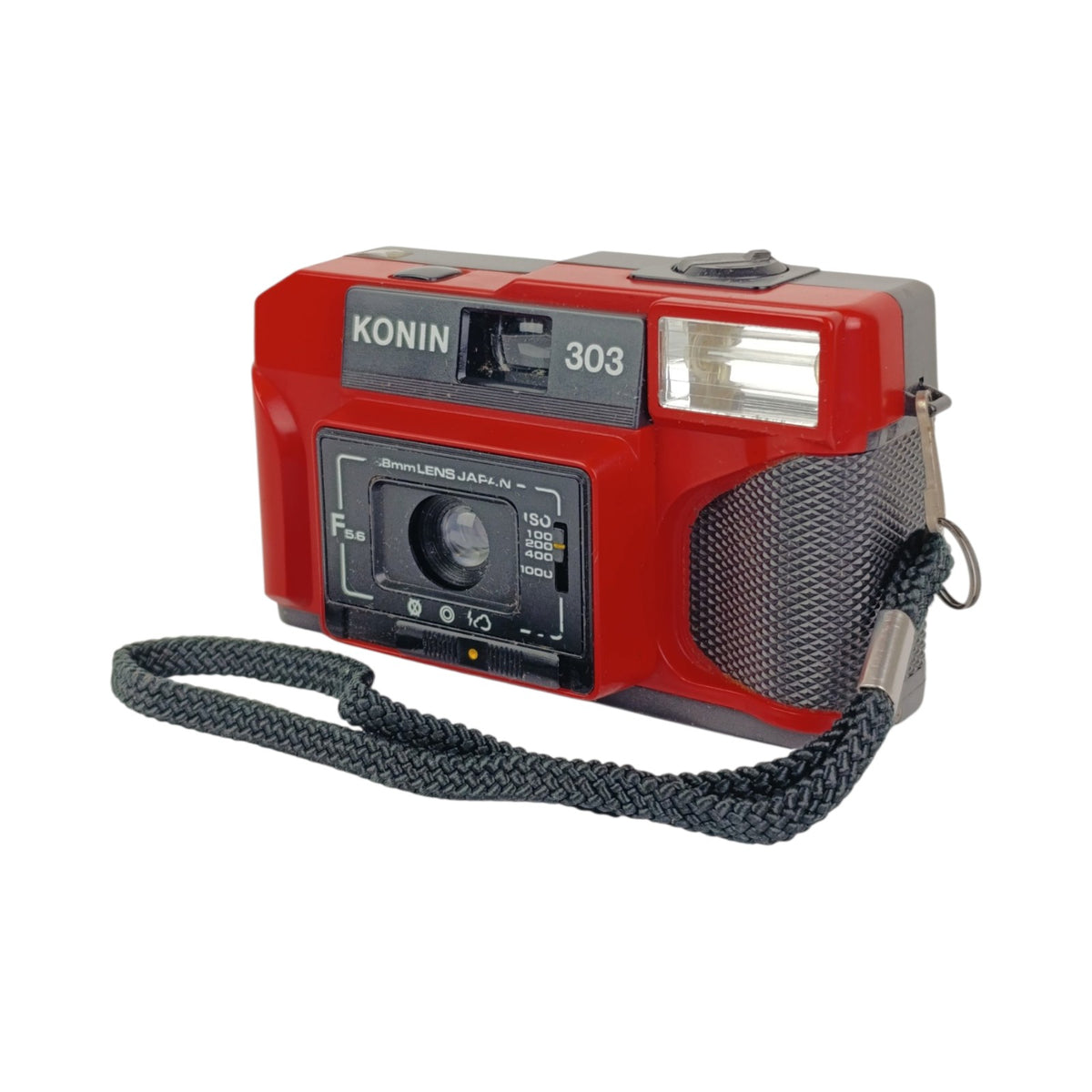 Fotocamera Konin 303 Rossa Con Custodia