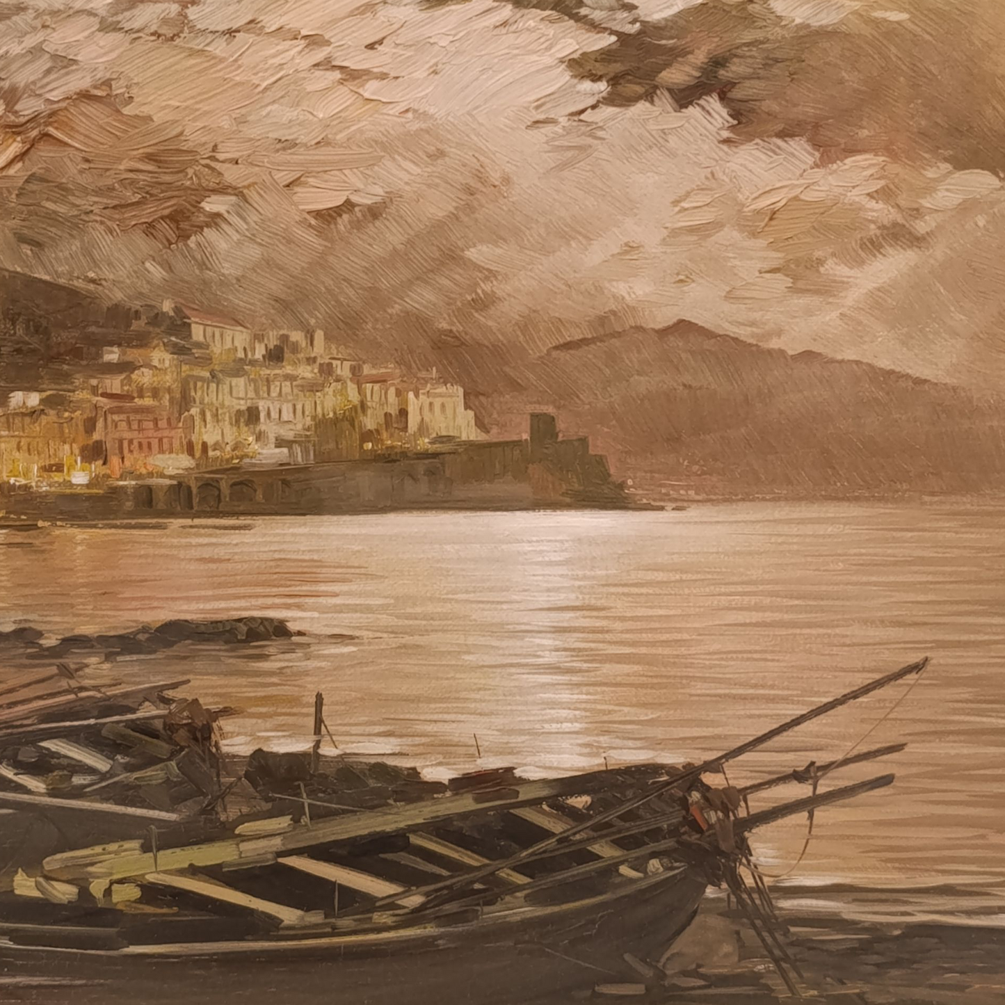 Dipinto Olio Su Tela Di Riccardo Colucci