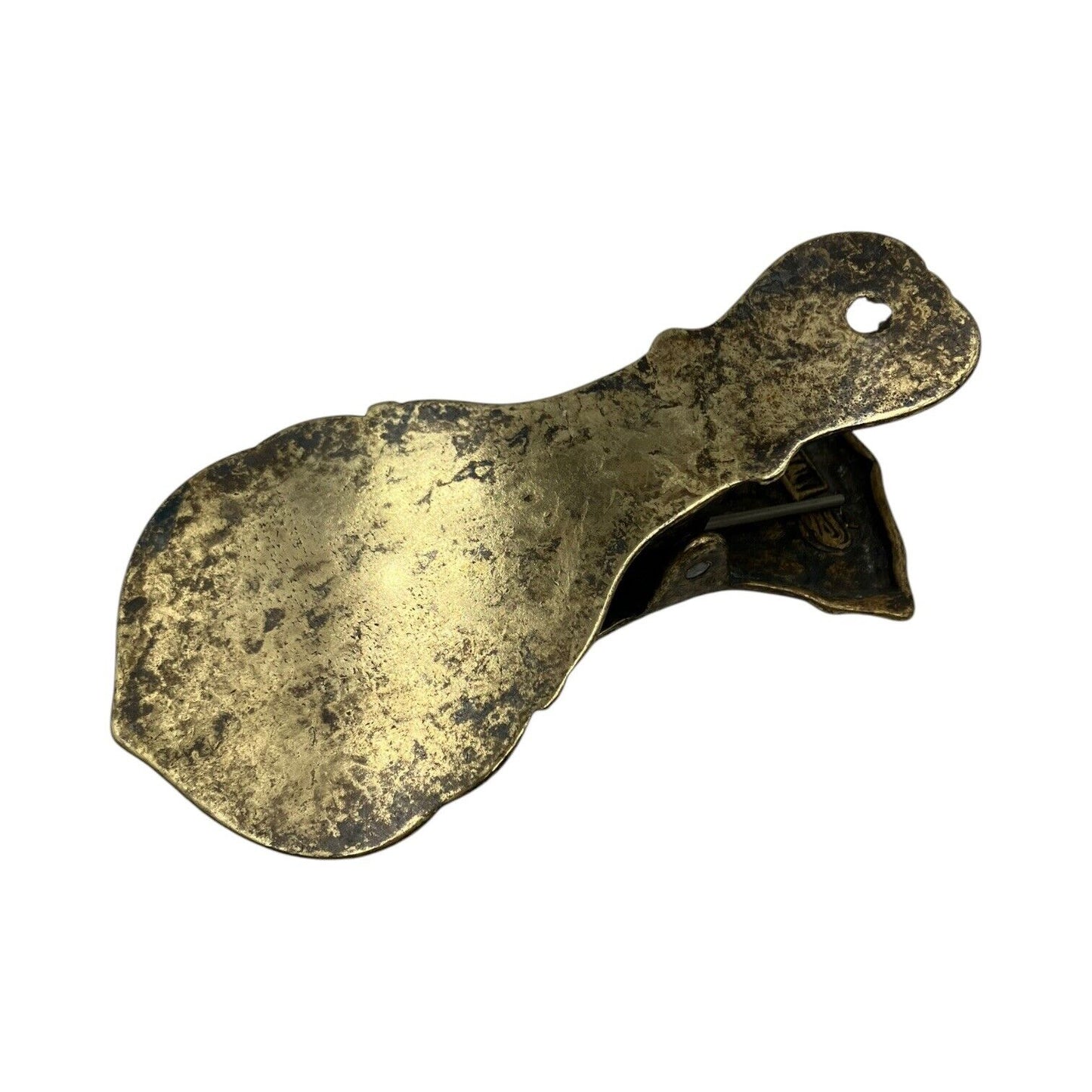 Fermacarte Vintage Metallo Ottone Mano