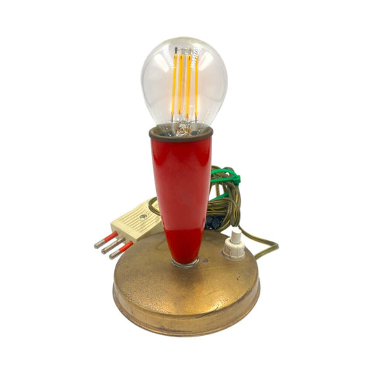 Lampada Vintage Mid Century Rossa