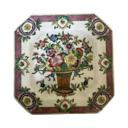 Piattino Orientale Periodo Quianlong Floreale Porcellana